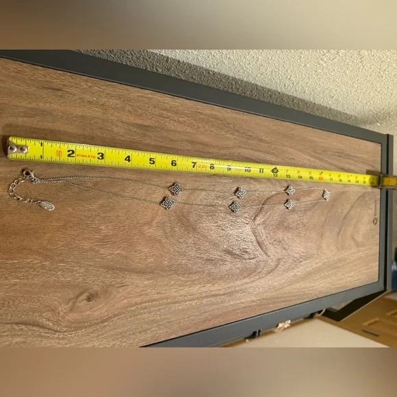 Ann Taylor Silver Celtic Knot Necklace 32” - Picture 4 of 4